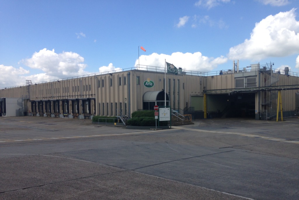 Decommissioning and Demolition site of Arla Dairy building in Essex